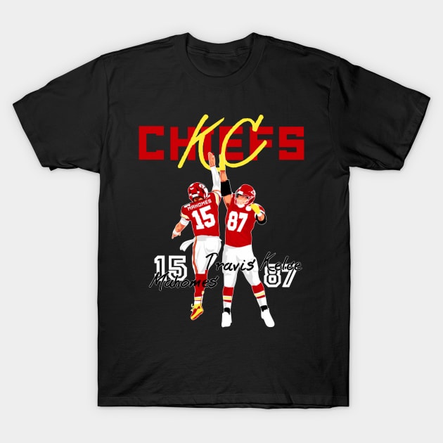 Travis Kelce x Patrick mahomes T-Shirt by Mic jr